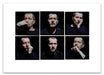 A2 Lightbox print of Gary Oldman by Gavin Evans. Six close-up colour portraits from 1998. Open edition with white border, Lightbox Collection.