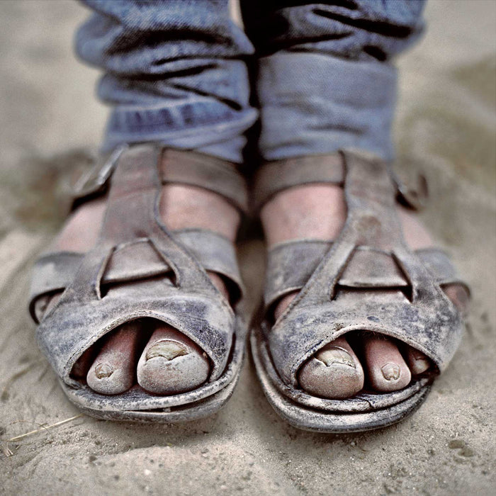 Pierrot Bidon's Feet. Photograph©Gavin Evans