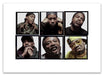 A2 Lightbox print of Wu-Tang Clan by Gavin Evans. Colour portraits of RZA, Method Man, Masta Killa & others from 1997. Open edition with white border, Lightbox Collection.