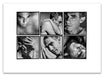 A2 Lightbox print of Derek Jarman by Gavin Evans. Six close-up B&W naked portraits from 1993. Open edition with white border, Lightbox Collection.