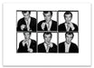 A2 Lightbox print of Sir Ian McKellen by Gavin Evans. Six B&W images showing cigarette lighting sequence, 1996. Open edition with white border, Lightbox Collection.