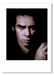 Full-frame colour portrait of Nick Cave by Gavin Evans, 1989. Set against black background. A3 giclée with white border, Nick Cave Collection.