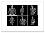 Brett Anderson Lightbox, Suede, six-frame black and white portraits, London 1996, by Gavin Evans — A2 fine art photography print