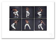 Carlos Acosta Lightbox, Royal Ballet, six-frame portraits in movement, London 2013, by Gavin Evans — A2 fine art photography print