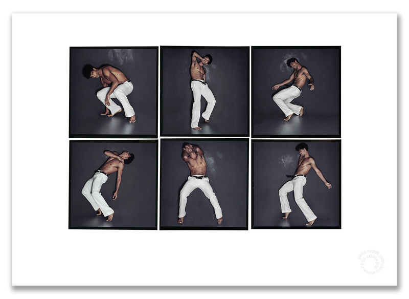 Carlos Acosta Lightbox, Royal Ballet, six-frame portraits in movement, London 2013, by Gavin Evans — A2 fine art photography print