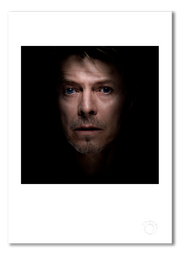 David Bowie #22, Bowie's favourite portrait, colour, black background, The Session London 1995, by Gavin Evans — fine art photography print