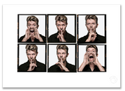 David Bowie Lightbox #4, shushing and shouting sequence, colour, The Session London 1995, by Gavin Evans — A2 fine art photography print