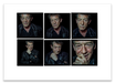 A2 Lightbox print of John Hurt by Gavin Evans. Six unfiltered close-up colour portraits from 1997. Open edition with white border, Lightbox Collection.