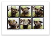 A2 Lightbox print of Method Man by Gavin Evans. Six-frame 1997 colour portrait sequence in yellow jacket. Open edition with white border, Lightbox Collection.