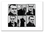 Morrissey Lightbox, The Smiths, six-frame black and white portraits, Atlanta truck stop 1997, by Gavin Evans — A2 fine art photography print