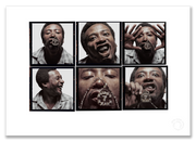 Ol' Dirty Bastard Lightbox, Wu-Tang Clan, six-frame portraits, London April 1997, by Gavin Evans — A2 fine art photography print