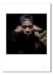 RZA #1, Wu-Tang Clan, fists to temples, London April 1997, by Gavin Evans — fine art photography print