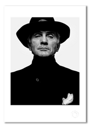 Terence Stamp, black and white portrait, London 1992, by Gavin Evans — fine art photography print